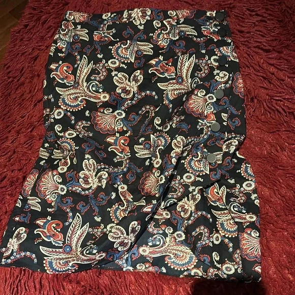 ba&sh Cassi Paisley Printed Mini Skirt Sz Small New - Picture 16 of 16